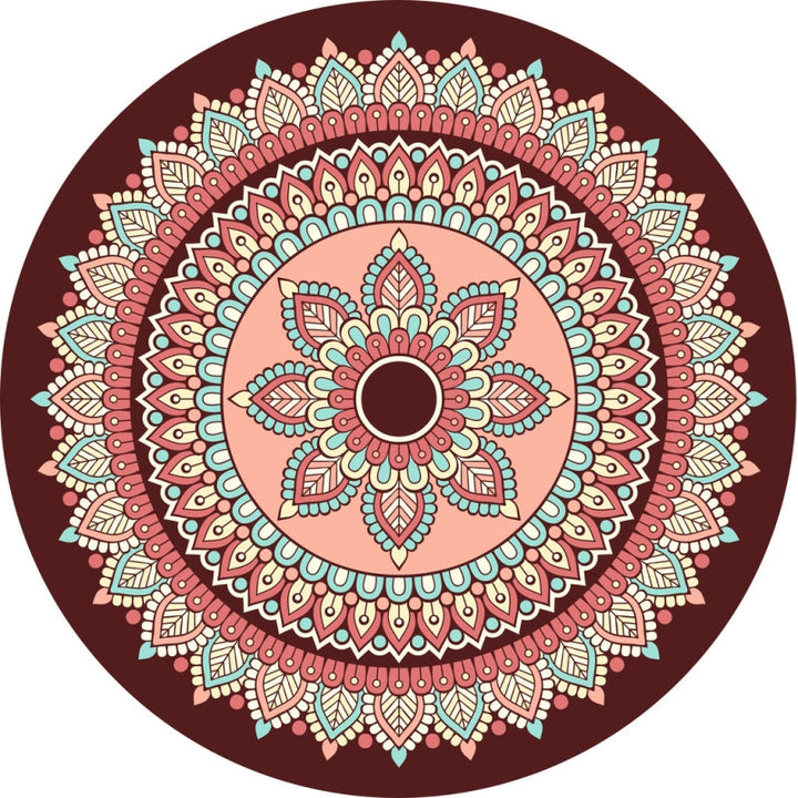 Chic Multicolored Persian Carpet Polyester Flower Pattern Carpet Washable Non-Slip Pet-Friendly Carpet for Home | Bowlift