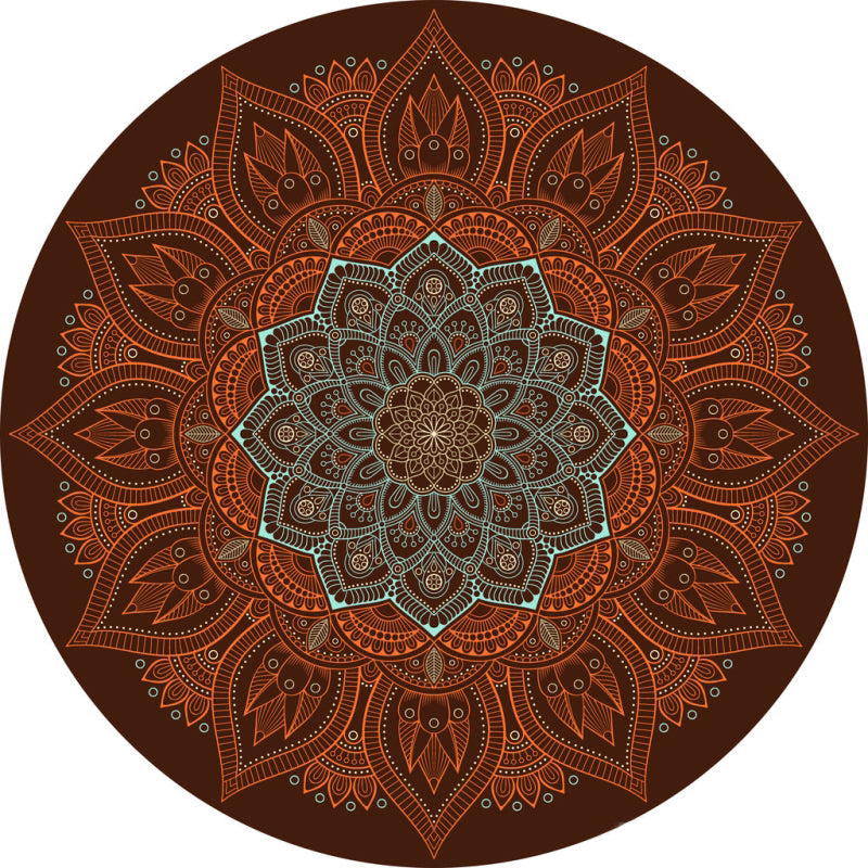 Chic Multicolored Persian Carpet Polyester Flower Pattern Carpet Washable Non-Slip Pet-Friendly Carpet for Home | Bowlift
