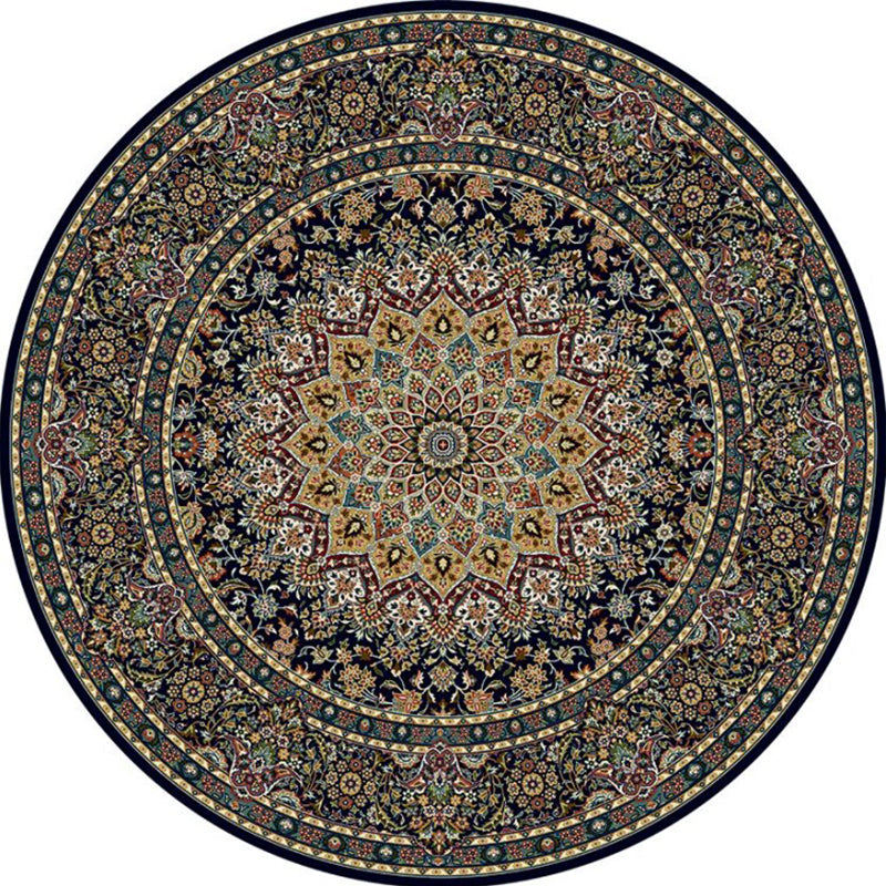 Chic Multicolored Persian Carpet Polyester Flower Pattern Carpet Washable Non-Slip Pet-Friendly Carpet for Home | Bowlift