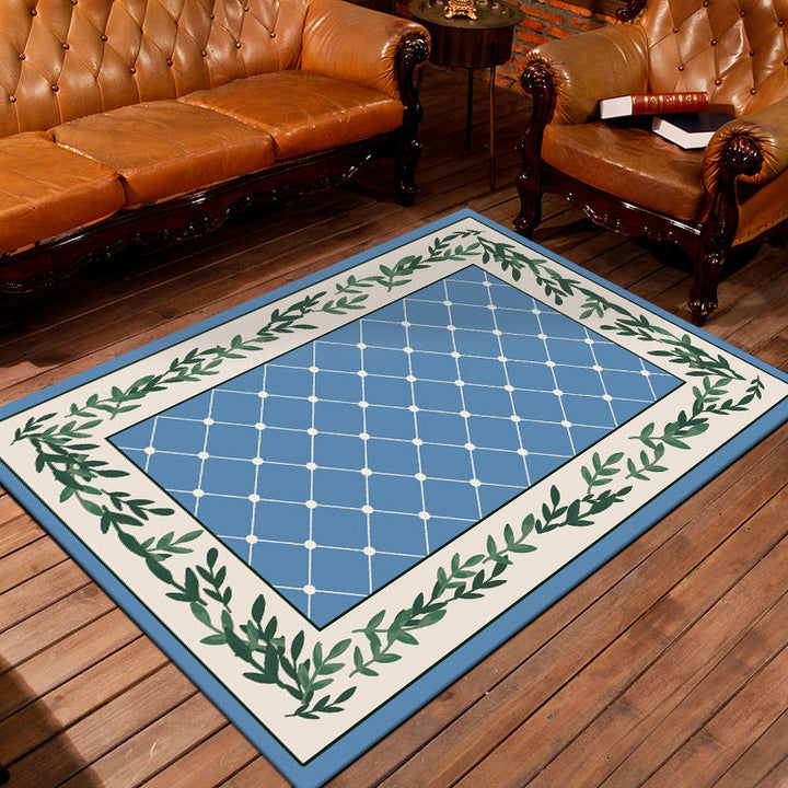 Nostalgic Persian Carpet Multicolored Checkered Carpet Non-Slip Washable Pet-Friendly Rug for the Living Room | Bowlift
