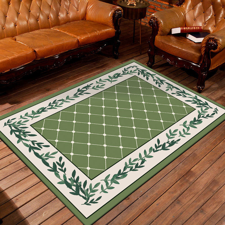Nostalgic Persian Carpet Multicolored Checkered Carpet Non-Slip Washable Pet-Friendly Rug for the Living Room | Bowlift