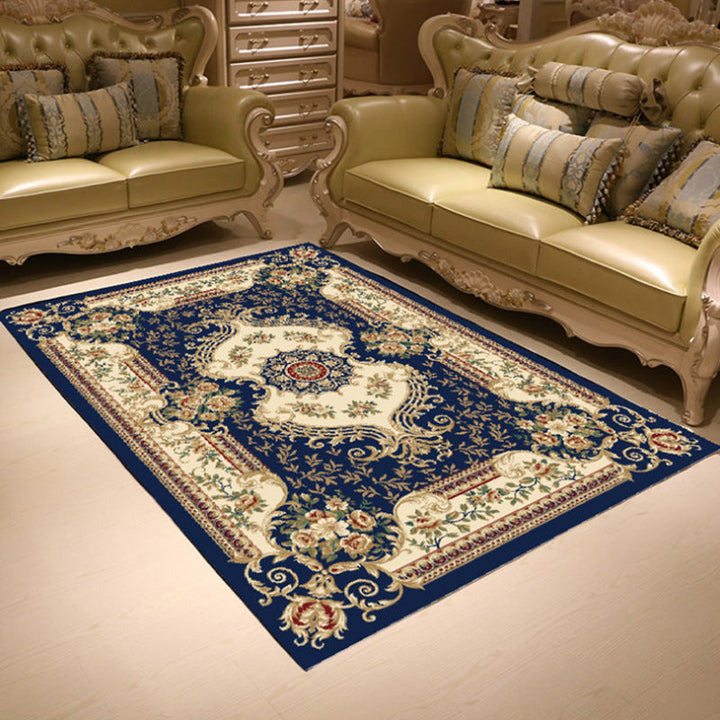 Chic Chinoiserie Carpet Multicolored Floral Carpet with Non-slip Back Stain Resistant Pet Friendly Carpet for the Living Room | Bowlift