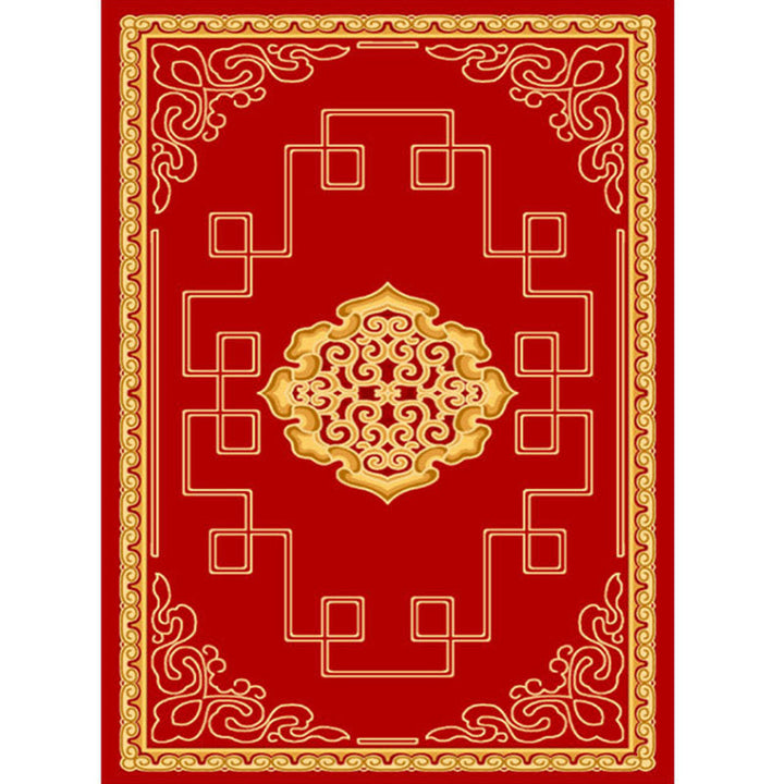 Chic Chinoiserie Carpet Multicolored Floral Carpet with Non-slip Back Stain Resistant Pet Friendly Carpet for the Living Room | Bowlift