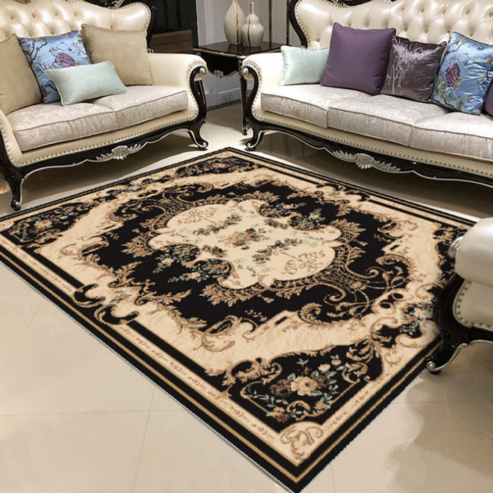 Chic Chinoiserie Carpet Multicolored Floral Carpet with Non-slip Back Stain Resistant Pet Friendly Carpet for the Living Room | Bowlift