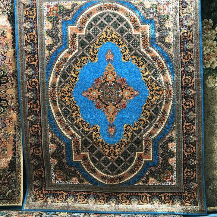 Glam Persian Indoor Carpet Multicolored Floral Print Rug With Non-Slip Bottom Machine Washable Pet-Friendly Rug for the Living Room | Bowlift