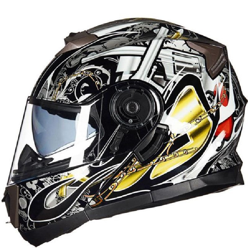 Full-Face Motorcycle Helmet Bowlift