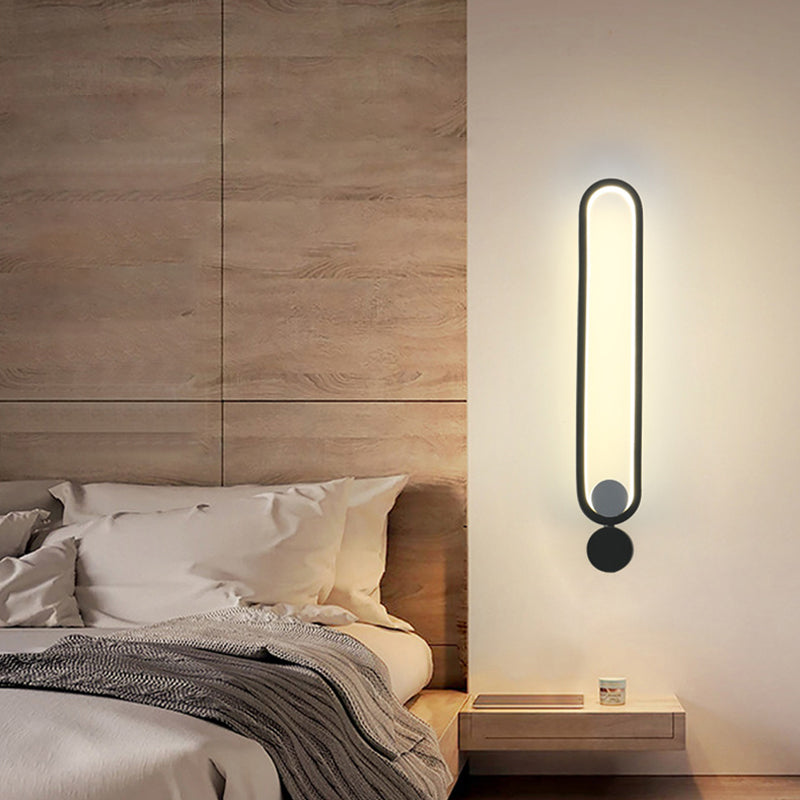 BowLift | Black rectangular LED wall-mounted light simplicity metal rotatable wall lamp lighting