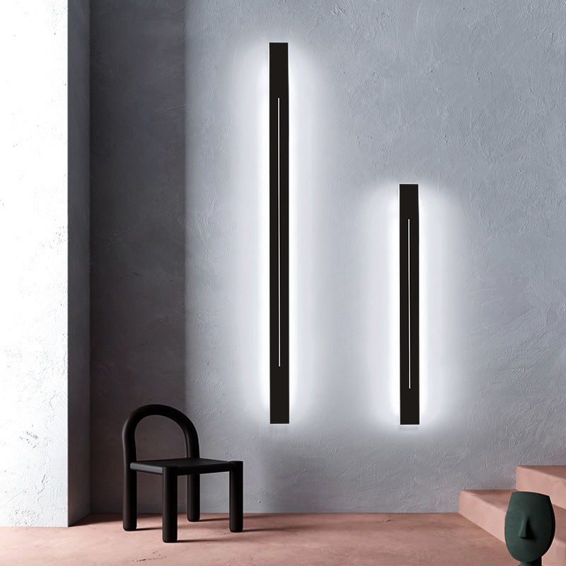 BowLift | Modern LED Wall Light in Black Acrylic