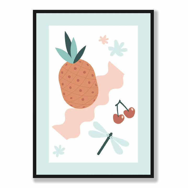 Boho Kitchen Pastel Pink Blue Poster No. 2 | Bowlift