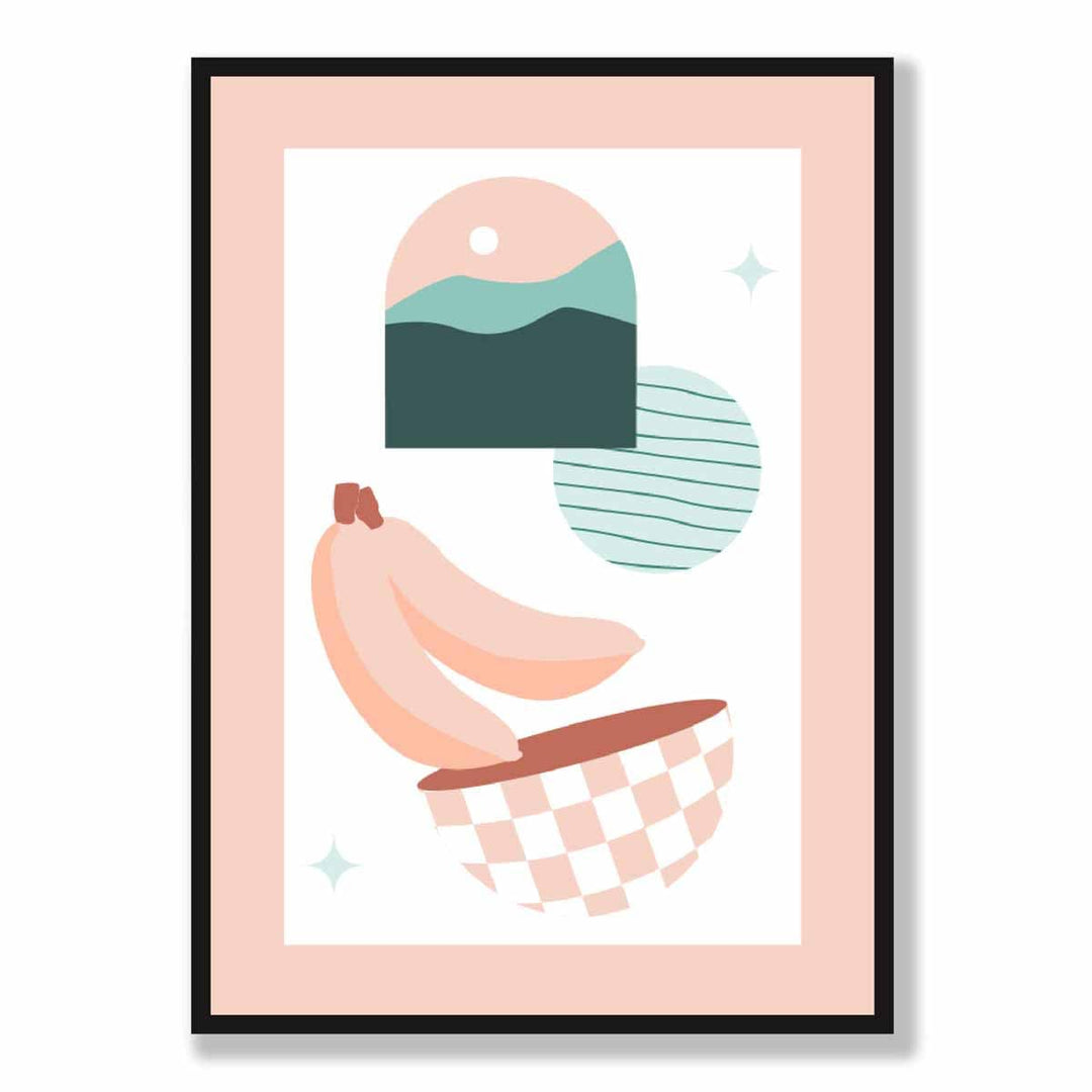 Boho Kitchen Pastel Pink Blue Poster No. 3 | Bowlift
