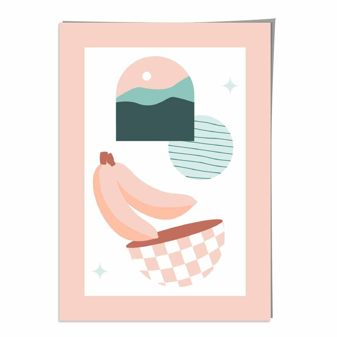 Boho Kitchen Pastel Pink Blue Poster No. 3 | Bowlift