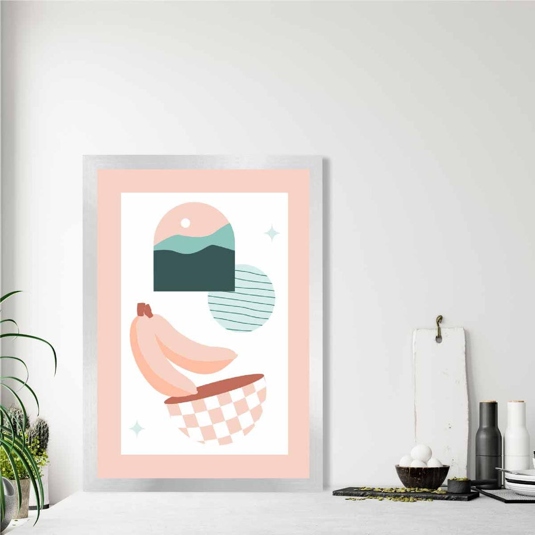 Boho Kitchen Pastel Pink Blue Poster No. 3 | Bowlift