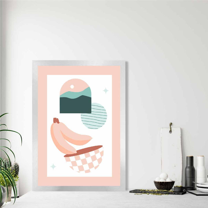 Boho Kitchen Pastel Pink Blue Poster No. 3 | Bowlift