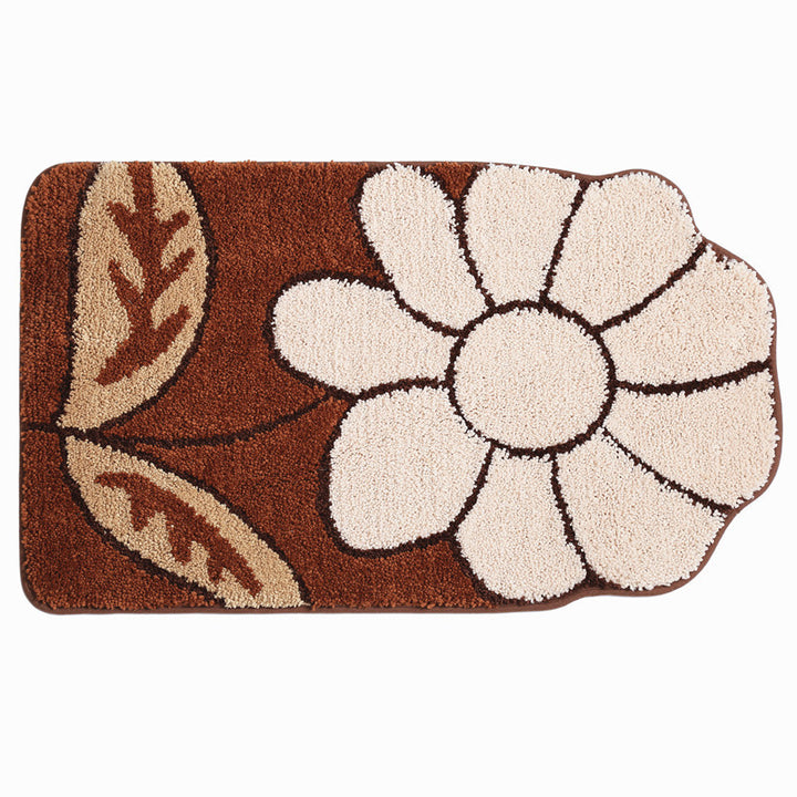 Floral Patterned Bath Mat Bowlift