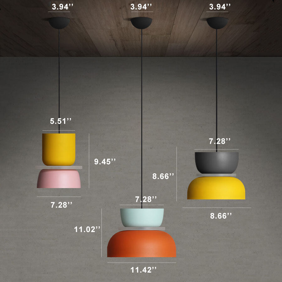 BowLift | Nordic Colorful Macaron 1 Light LED Pendant Lamp
