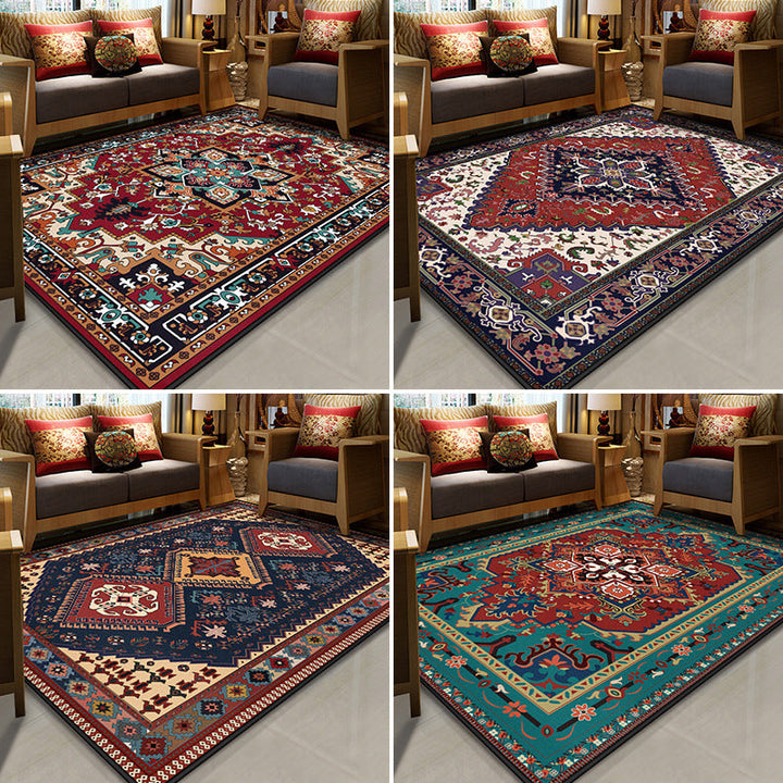 BowLift | Stralendel Multi-colored Flower Rug Synthetic Moroccan Rug Washable Pet-friendly Non-slip Rug for Room