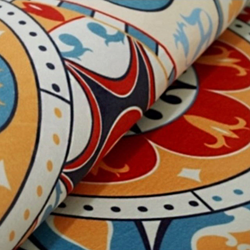 BowLift | Color back Moroccan style rug Polymer geometric pattern rug non-slip bottom machine washable stain-resistant rug for indoor use