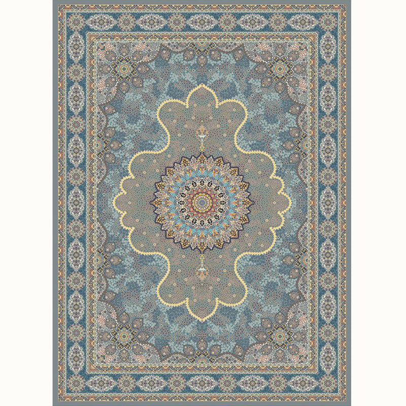 Aesthetic Moroccan Carpet Multicolored Flower Carpet Pet Friendly Non-Slip Back Machine Washable Rug for the Guest Room | Bowlift