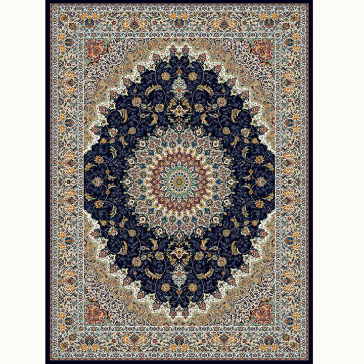 Aesthetic Moroccan Carpet Multicolored Flower Carpet Pet Friendly Non-Slip Back Machine Washable Rug for the Guest Room | Bowlift