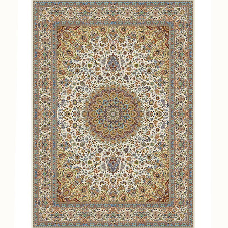 Aesthetic Moroccan Carpet Multicolored Flower Carpet Pet Friendly Non-Slip Back Machine Washable Rug for the Guest Room | Bowlift