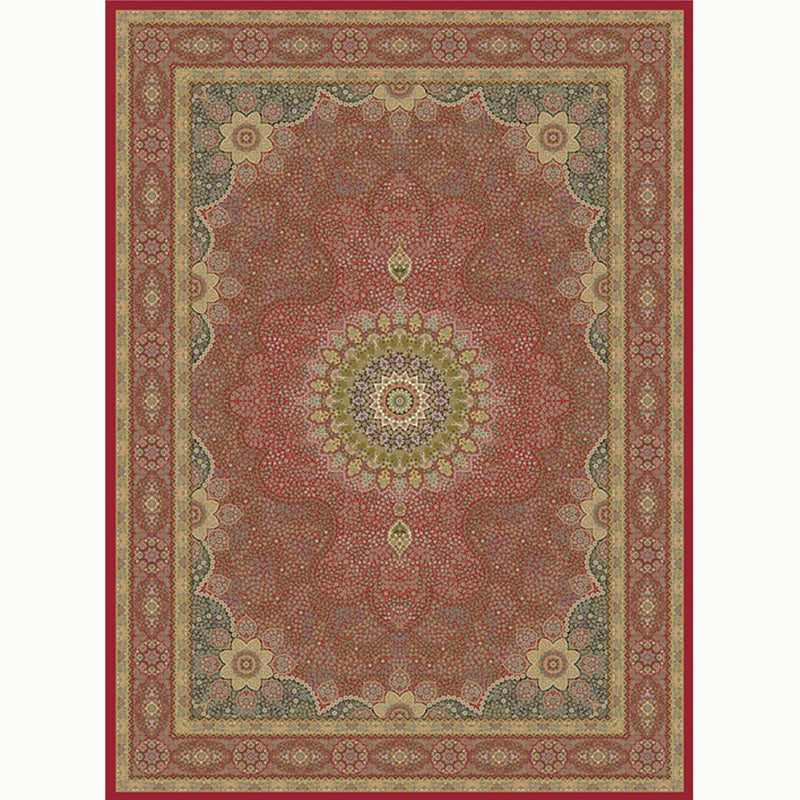 Aesthetic Moroccan Carpet Multicolored Flower Carpet Pet Friendly Non-Slip Back Machine Washable Rug for the Guest Room | Bowlift