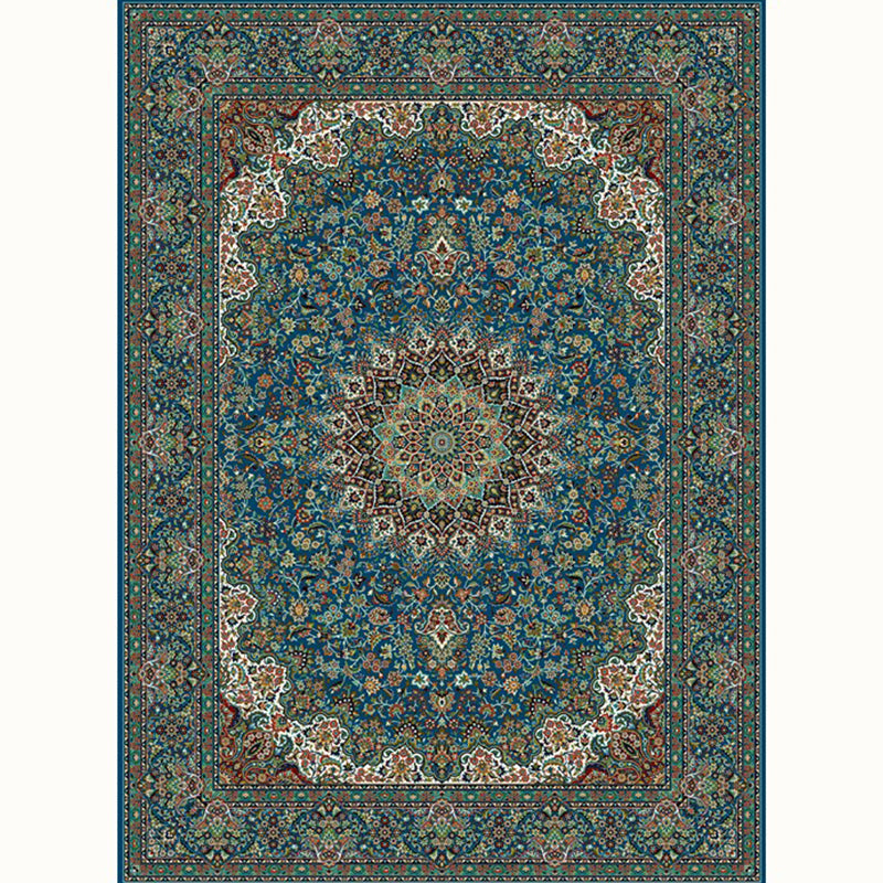 Aesthetic Moroccan Carpet Multicolored Flower Carpet Pet Friendly Non-Slip Back Machine Washable Rug for the Guest Room | Bowlift