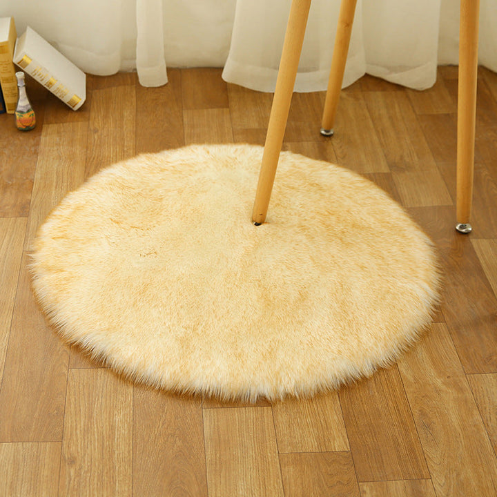 BowLift | Comfort Girls' Room Foot Mat Multicolor Plain Rug Shag Pet Friendly Machine Washable Non-Slip Rug