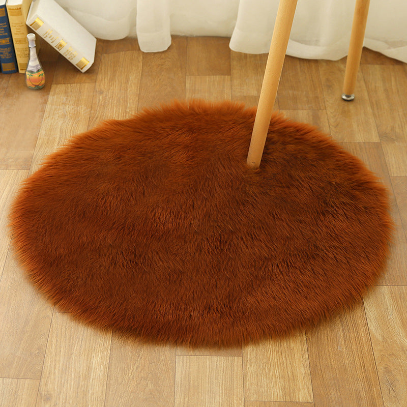 BowLift | Comfort Girls' Room Foot Mat Multicolor Plain Rug Shag Pet Friendly Machine Washable Non-Slip Rug