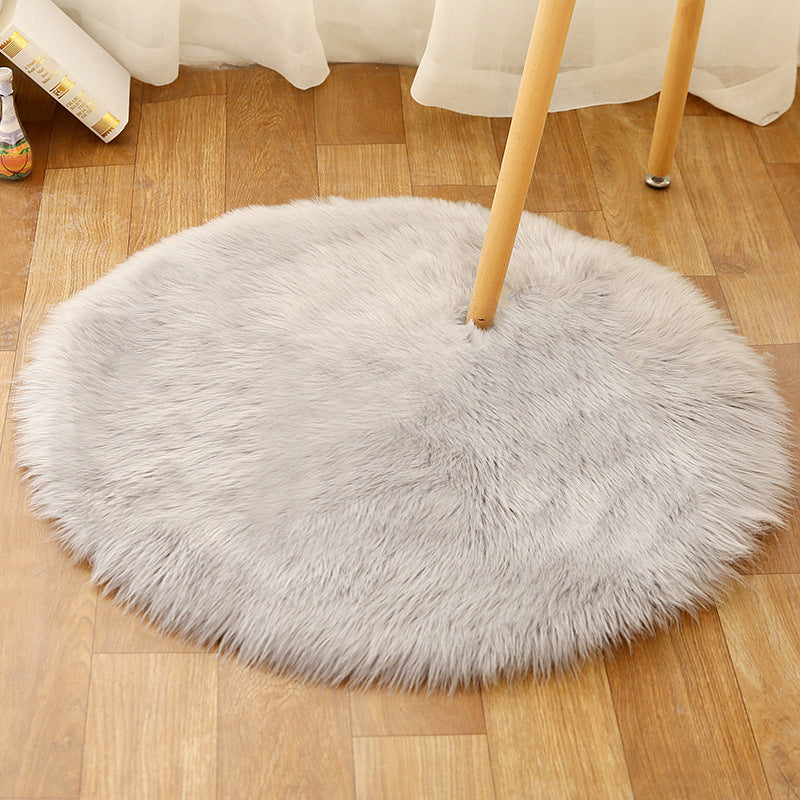 BowLift | Comfort Girls' Room Foot Mat Multicolor Plain Rug Shag Pet Friendly Machine Washable Non-Slip Rug