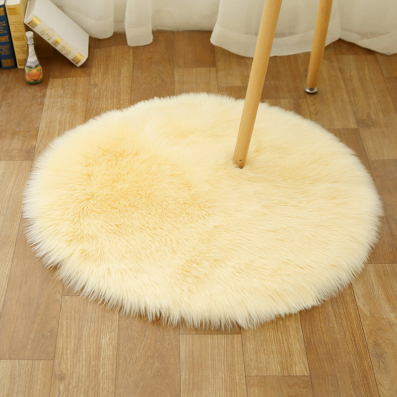 BowLift | Comfort Girls' Room Foot Mat Multicolor Plain Rug Shag Pet Friendly Machine Washable Non-Slip Rug