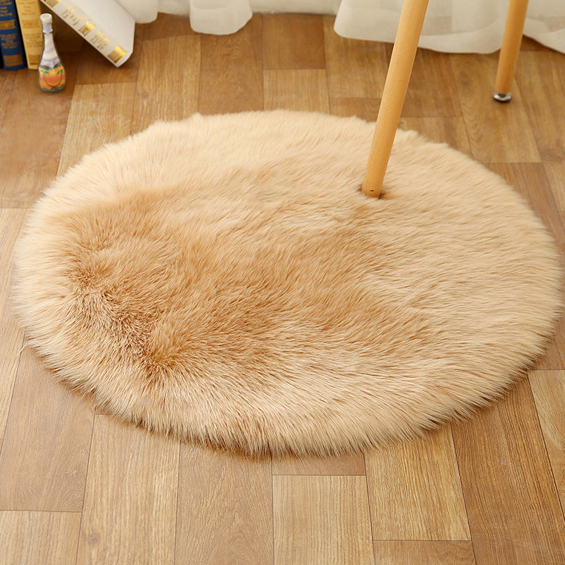 BowLift | Comfort Girls' Room Foot Mat Multicolor Plain Rug Shag Pet Friendly Machine Washable Non-Slip Rug