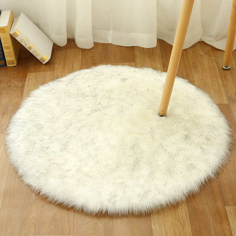 BowLift | Comfort Girls' Room Foot Mat Multicolor Plain Rug Shag Pet Friendly Machine Washable Non-Slip Rug