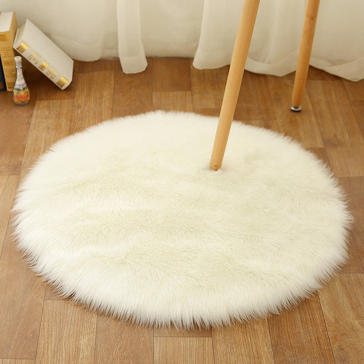 BowLift | Comfort Girls' Room Foot Mat Multicolor Plain Rug Shag Pet Friendly Machine Washable Non-Slip Rug