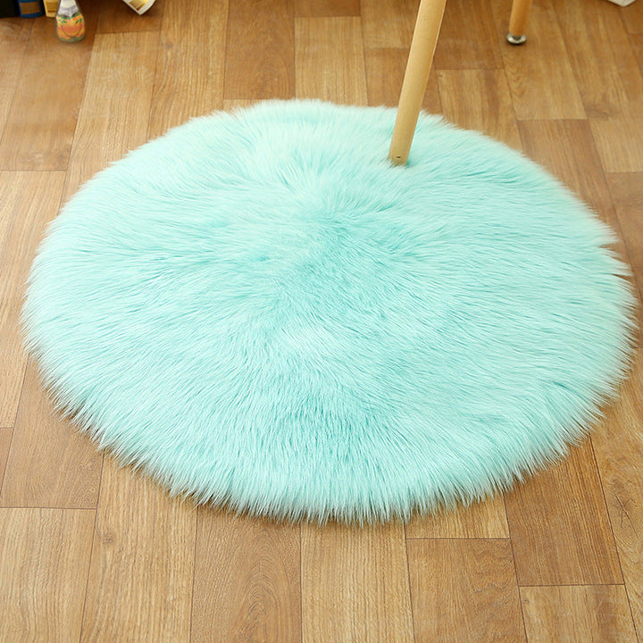 BowLift | Comfort Girls' Room Foot Mat Multicolor Plain Rug Shag Pet Friendly Machine Washable Non-Slip Rug