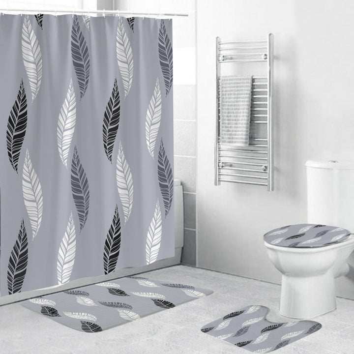 Cactus-Themed Shower Curtain Bowlift