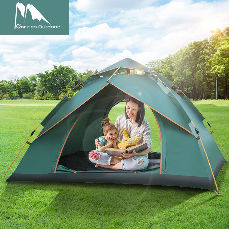 Camping Tent With Expandable Interior And Weatherproof Material Bowlift