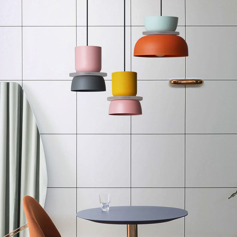 BowLift | Nordic Colorful Macaron 1 Light LED Pendant Lamp