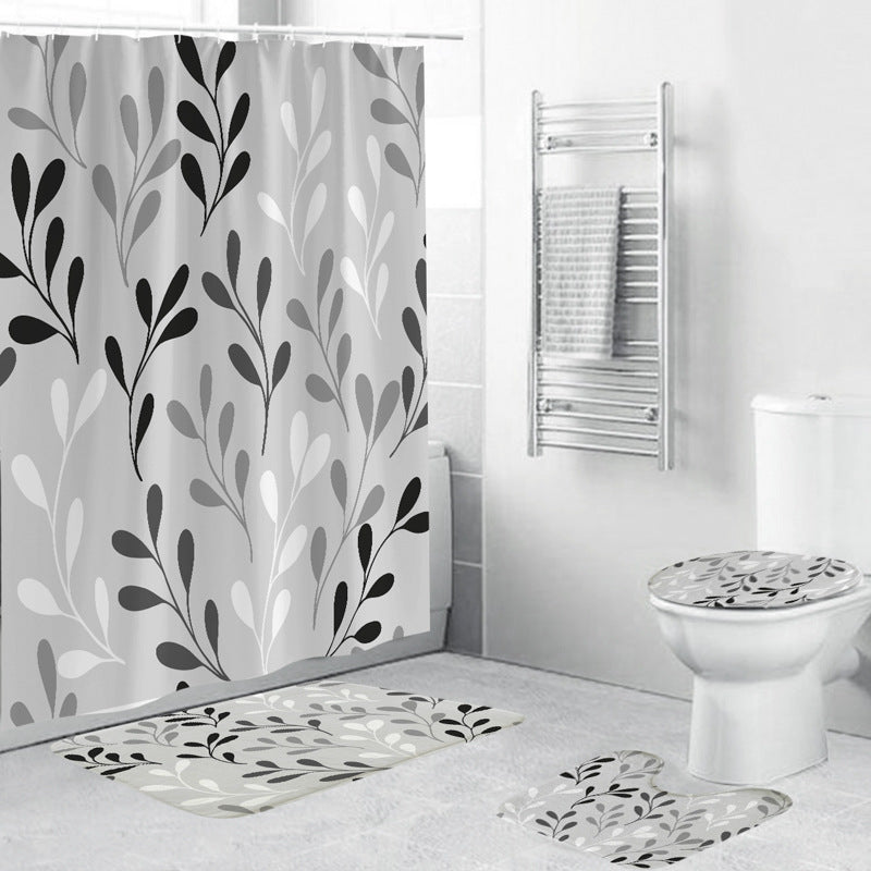 Cactus-Themed Shower Curtain Bowlift