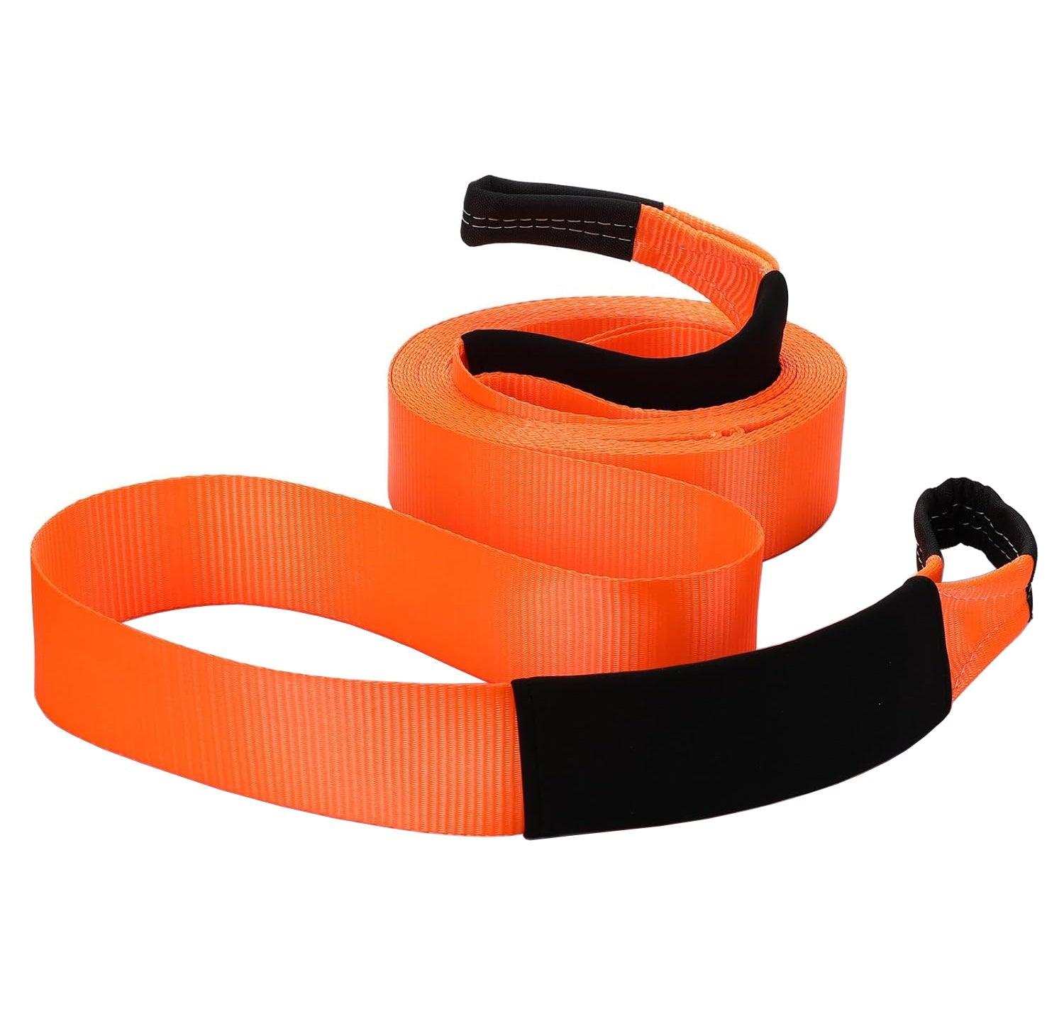 BowLift | 2" x 50 ft Recovery Tow Strap 20, 000 lbs Road Straps with Reinforced Loops and Protective Sleeves
