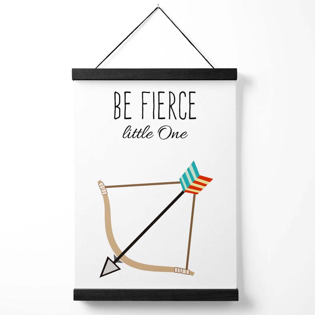 Be Fearless Arrow Tribe Quote Poster with Hanger | Bowlift