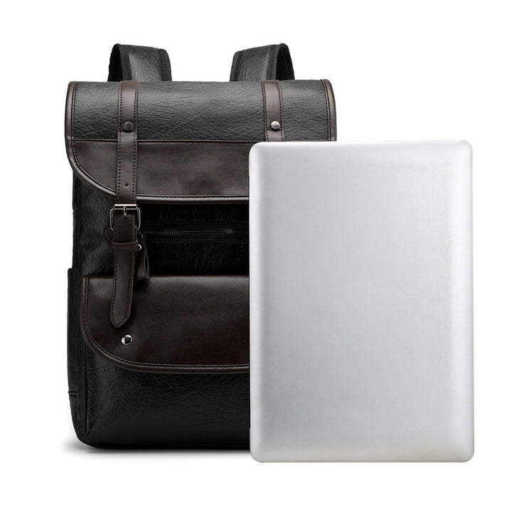 Vintage Style Leather Backpack Bowlift
