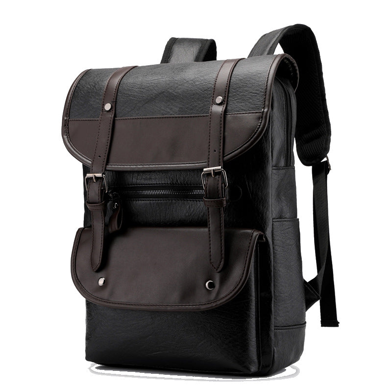 Vintage Style Leather Backpack Bowlift