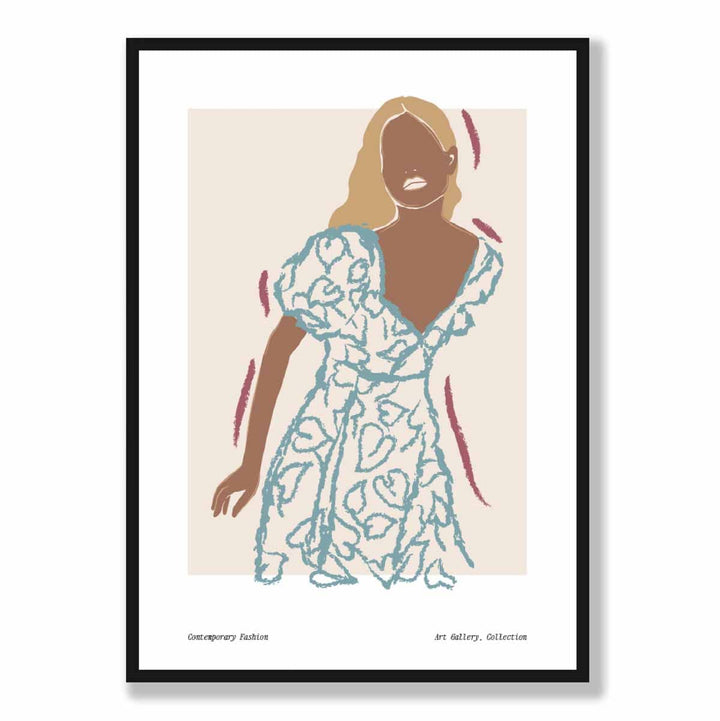 Contemporary Fashion Sketch Woman Poster No. 2 | Bowlift