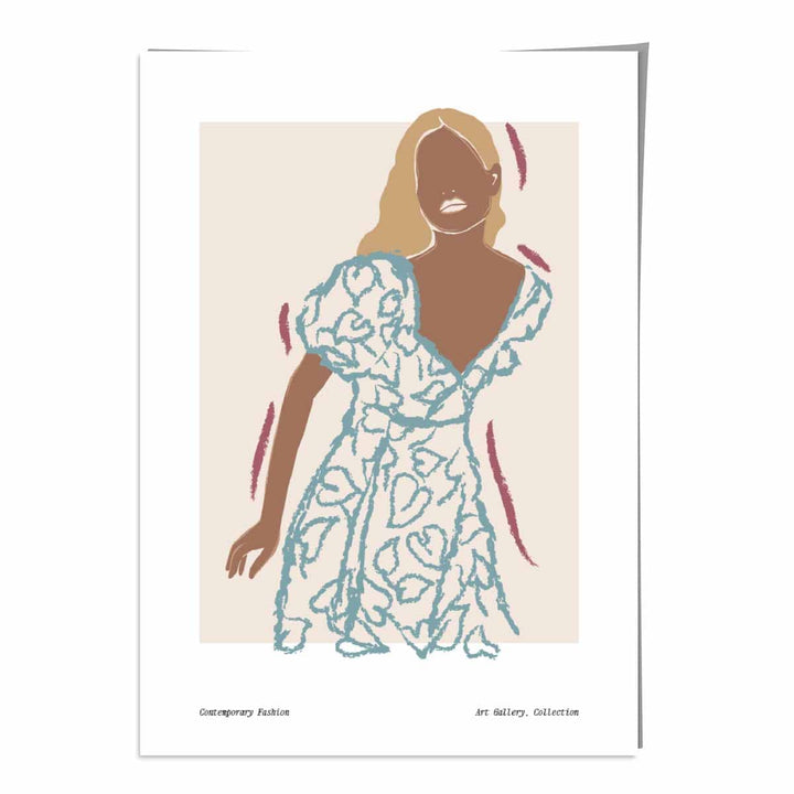 Contemporary Fashion Sketch Woman Poster No. 2 | Bowlift