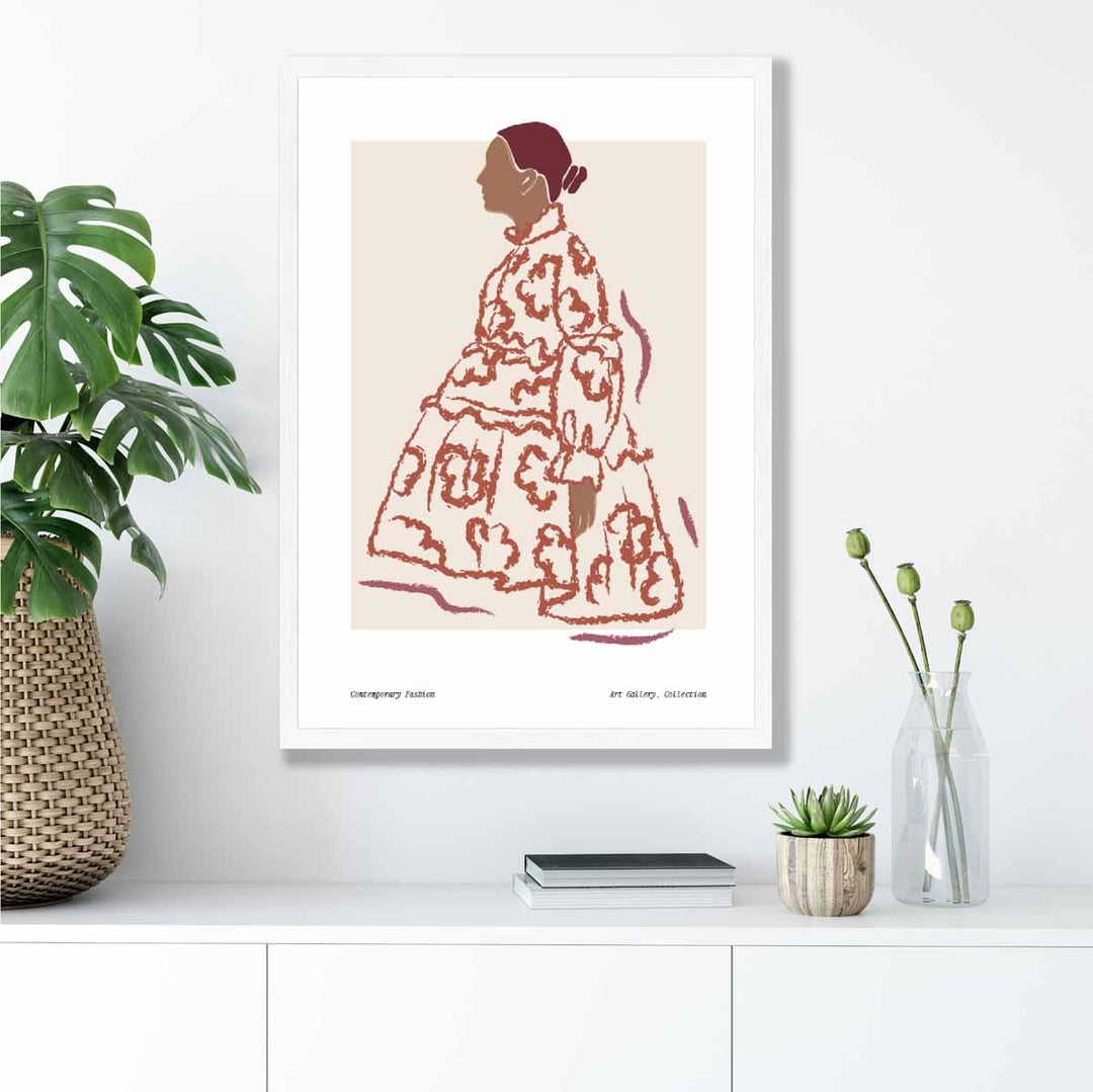 Contemporary Fashion Sketch Woman Poster No. 3 | Bowlift