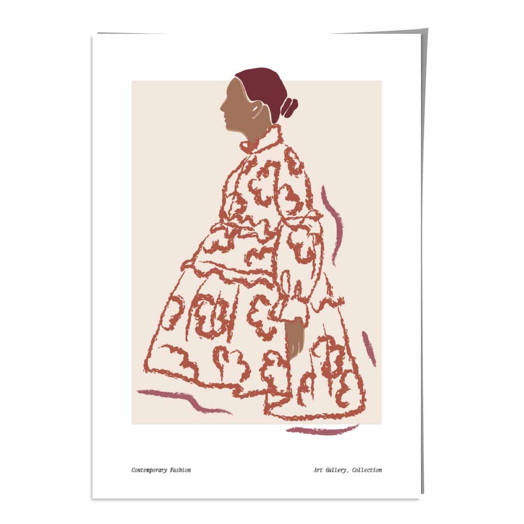 Contemporary Fashion Sketch Woman Poster No. 3 | Bowlift