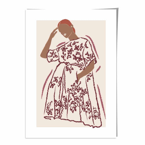 Contemporary Fashion Sketch Woman Poster No. 4 | Bowlift