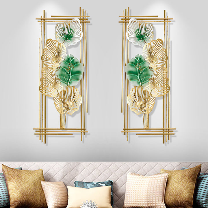 Decorative Floral Metal Wall Art Panels Bowlift