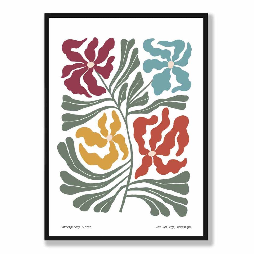 Contemporary Boho Floral Poster No. 1 Botanical | Bowlift