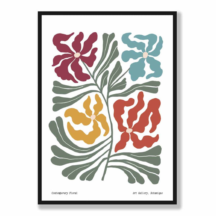 Contemporary Boho Floral Poster No. 1 Botanical | Bowlift